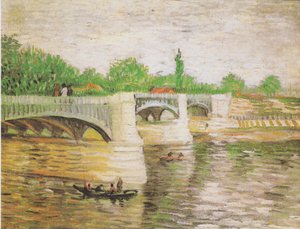 De Seine met de Pont de la Grande Jatte door Vincent van Gogh